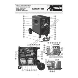 Telwin Spare Parts for Flux Welding Mastermig 500 - 822008