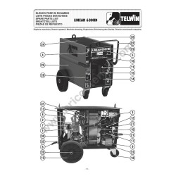 Ricambi Telwin per Saldatrice LINEAR 630 HD 230-400V