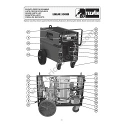 Ricambi Telwin per Saldatrice LINEAR 530 HD 230-400V