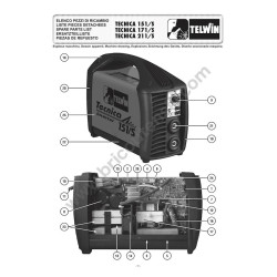 Telwin Spare Parts for Welding Inverter Tecnica 211/S