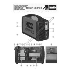 Telwin Spare Parts for Inverter Welding Machine Technology 238 CE/MPGE