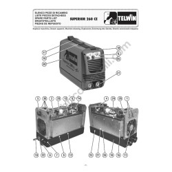 Esploso Ricambi Telwin per Saldatrice Inverter Superior 260 CE 400V
