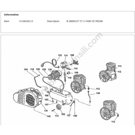 ABAC Esploso B 2800I/27 CT 2 V400