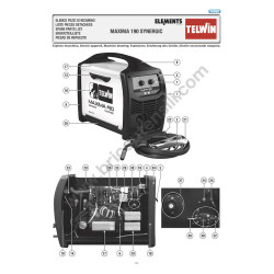Telwin Spare Parts for Welding Inverter MAXIMA 190 Synergic