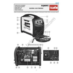 Telwin Spare Parts for Welding Inverter MAXIMA 160 Synergic