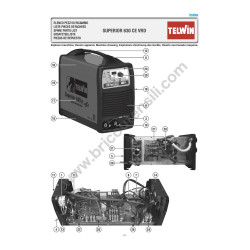 Telwin Esploso Saldatrice Superior 630 CE VRD 400V - 816021