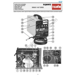 Esploso Telwin per Saldatrice Bimax 140 Turbo