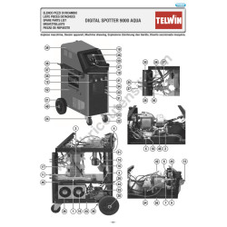 Esploso Telwin per Spotter Digital Spotter 9000 AQUA 400V + ACC.