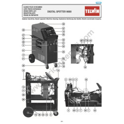 Telwin Spare Parts for Spotter Digital Spotter 9000 Drawing
