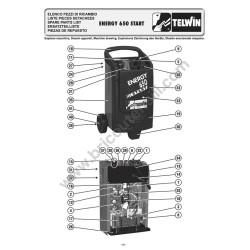 Telwin Spare Parts for Battery Chargers Energy 650 Start Drawing