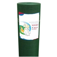 Plastic-Coated Galvanized Electro-Welded Wire Mesh 12,5x12,5 mm 
