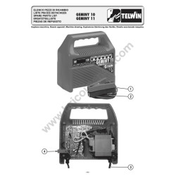 Esploso Telwin per Carica Batterie Geminy 11