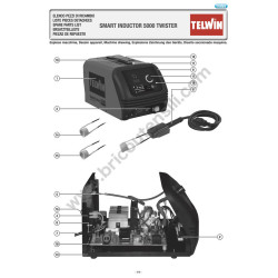 Esploso Telwin per Smart Inductor 5000 TWISTER 200-240V - 835012