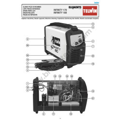 Esploso Telwin per Saldatrice Inverter INFINITY 170