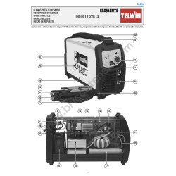 Esploso Telwin per Saldatrice Inverter INFINITY 228 CE