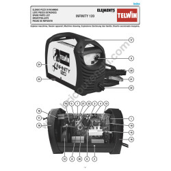 Esploso Telwin per Saldatrice Inverter INFINITY 120