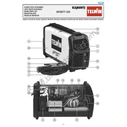 Esploso Telwin per Saldatrice Inverter INFINITY 220