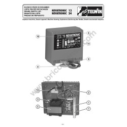 Esploso Telwin per Carica Batterie Nevatronic 24