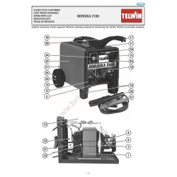 Esploso Telwin per Saldatrice Nordica 2160 230V ACD
