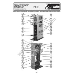 Esploso Telwin per Puntatrice PTE 28