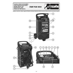 Esploso Telwin per Carica Batterie Start Plus 4824