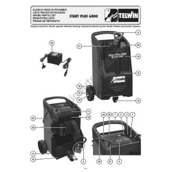 Esploso Telwin per Carica Batterie Start Plus 6800