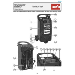 Telwin Spare Parts for Battery Chargers Start Plus 6824 Drawing