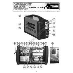 Esploso Telwin per Saldatrice Technology 188 CE/GE