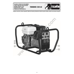Esploso Telwin per Motosaldatrice THUNDER 220 AC HONDA