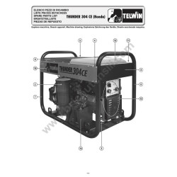 Esploso Telwin per Motosaldatrice THUNDER 304 CE HONDA