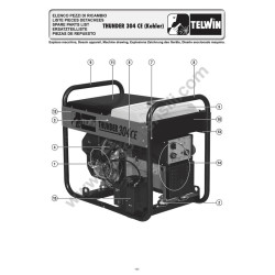 Esploso Telwin per Motosaldatrice THUNDER 304 CE KOHLER