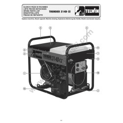 Esploso Telwin per Motosaldatrice THUNDER 314D CE LOMBARDINI