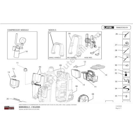 Lavor  Idro Storm II 19 Compressor Drawing