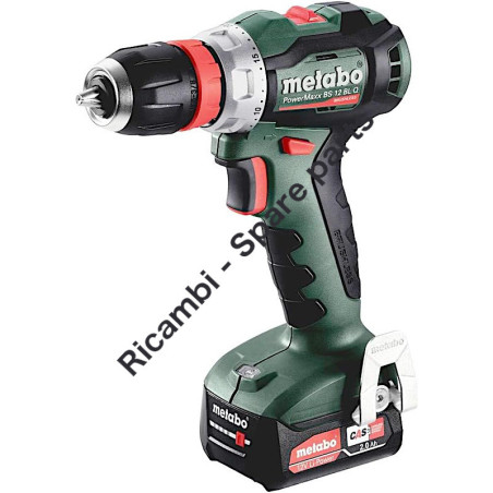 Ricambi Metabo per Trapano Avvitatore a Batteria PowerMaxx BS 12 BL Q