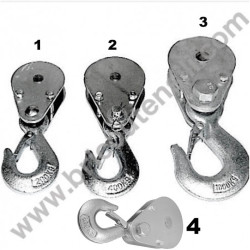 Pulley with Hook for Electric Hoists