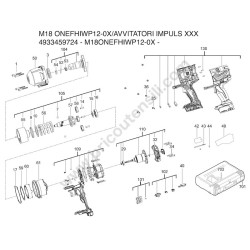 Milwaukee M18 ONEFHIWP12-0X Drawing