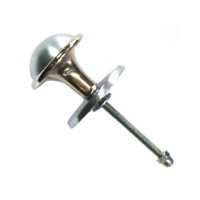 Pomolo in Ottone Lucido per Porta modello Semi Sferico