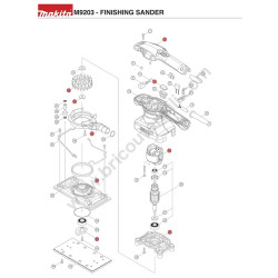 Makita M9203 Drawing