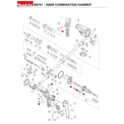Makita M8701 Drawing