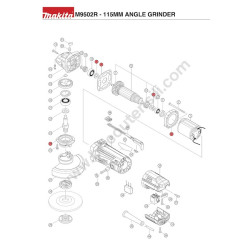 Makita  M9502R Drawing
