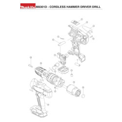 Makita Esploso M8301D