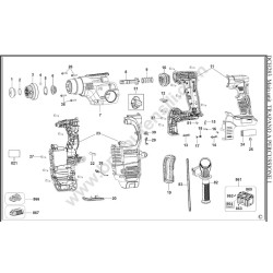 DEWALT Esploso DCH283NT-XJ