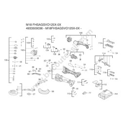 Milwaukee  M18FHSAGSVO125X-0X Drawing