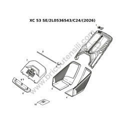 Genuine Castelgarden Spare Parts for XC 53 SE Lawn Mower