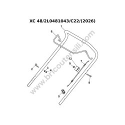 Castelgarden XC 48 Drawing - 5