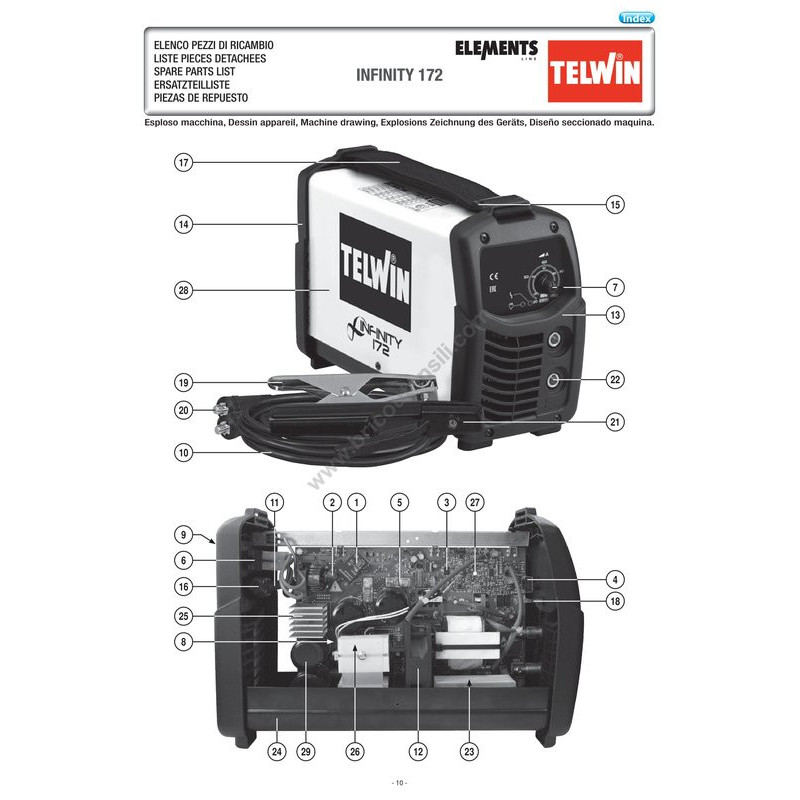 Telwin INFINITY 172 Drawing