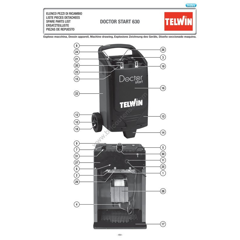 Telwin Esploso DOCTOR START 630