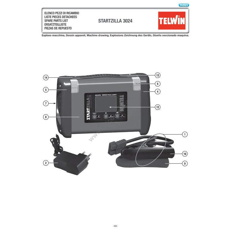 Telwin Esploso STARTZILLA 3024