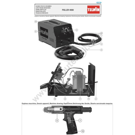 Telwin Spare Parts for Welding Machine PULLER 4000