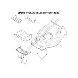 Mountfield SP505 V SC Drawing - 1